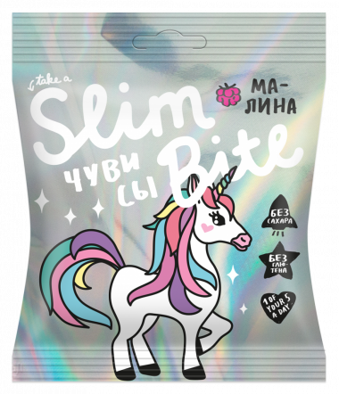 SLIM BITE ЧУВИСЫ Мармелад Малина 20г — 65fit