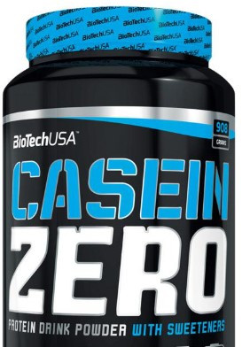 Cazein Zero клубника 908g, BioTech — 65fit