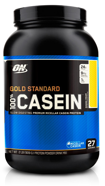 ON GOLD STANDARD 100% CASEIN Протеин Banana Cream 2 lb (908г) фото 1 — 65fit
