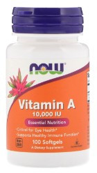 #NOW Vitamin A-3 10000 100 Softgels фото 1 — 65fit