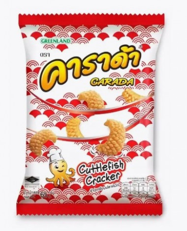 Carada cracker cuttlefish flavoured 65g. Хрустящие крекеры с карактицей — 65fit