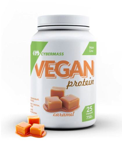 Vegan Protein сливочная карамель 750g, Cybermass фото 1 — 65fit