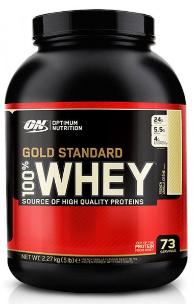 ON-Gold Standard 100% Whey 2 lb French Vanilla Creme — 65fit