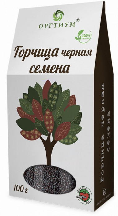 ОРГТИУМ Горчица черная семена 100г — 65fit