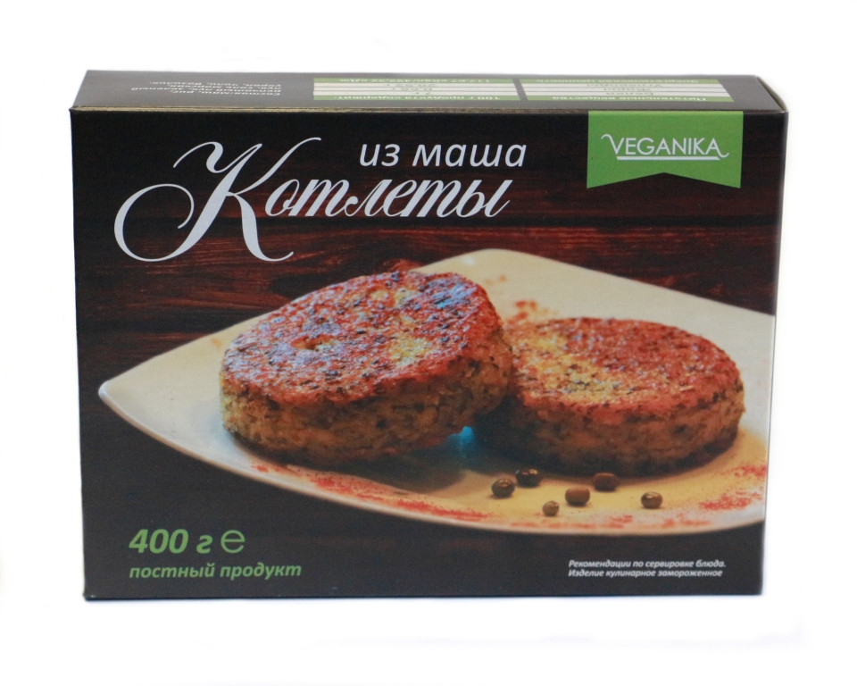VEGANIKA Котлеты из маша 400г фото 1 — 65fit