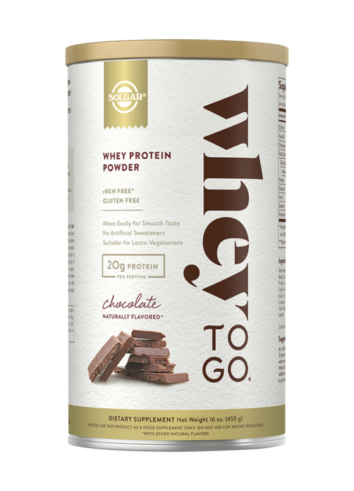 SOLGAR Whey To Go® Protein Powder Natural Chocolate Flavor 16 oz. (455g) фото 1 — 65fit