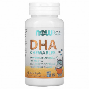 NOW Kids Chewable DHA 60 softgel — 65fit