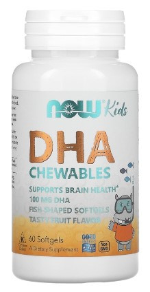 NOW Kids Chewable DHA 60 softgel — 65fit