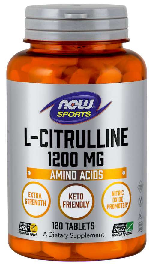 #NOW L-Citrulline, Extra Strength 1200 mg 120 Tablets фото 1 — 65fit