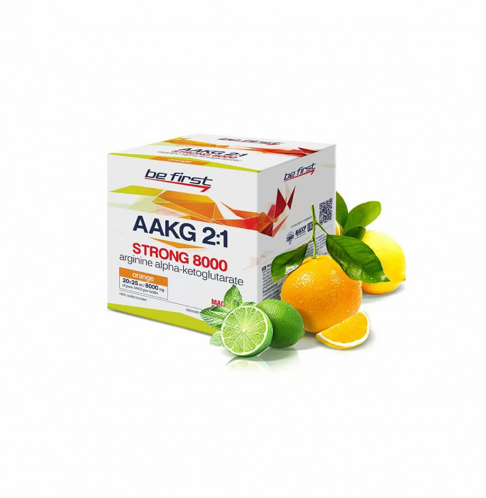 AAKG 8000 Strong  ампул. цитрусовый микс BE FIRST фото 1 — 65fit