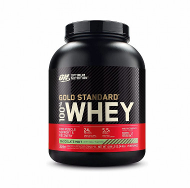 #ON-Gold Standard 100% Whey 5 lb Chocolate Mint — 65fit