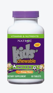 #NATROL Kids Chewable 6 & UP Orange Flavor 60tab фото 1 — 65fit