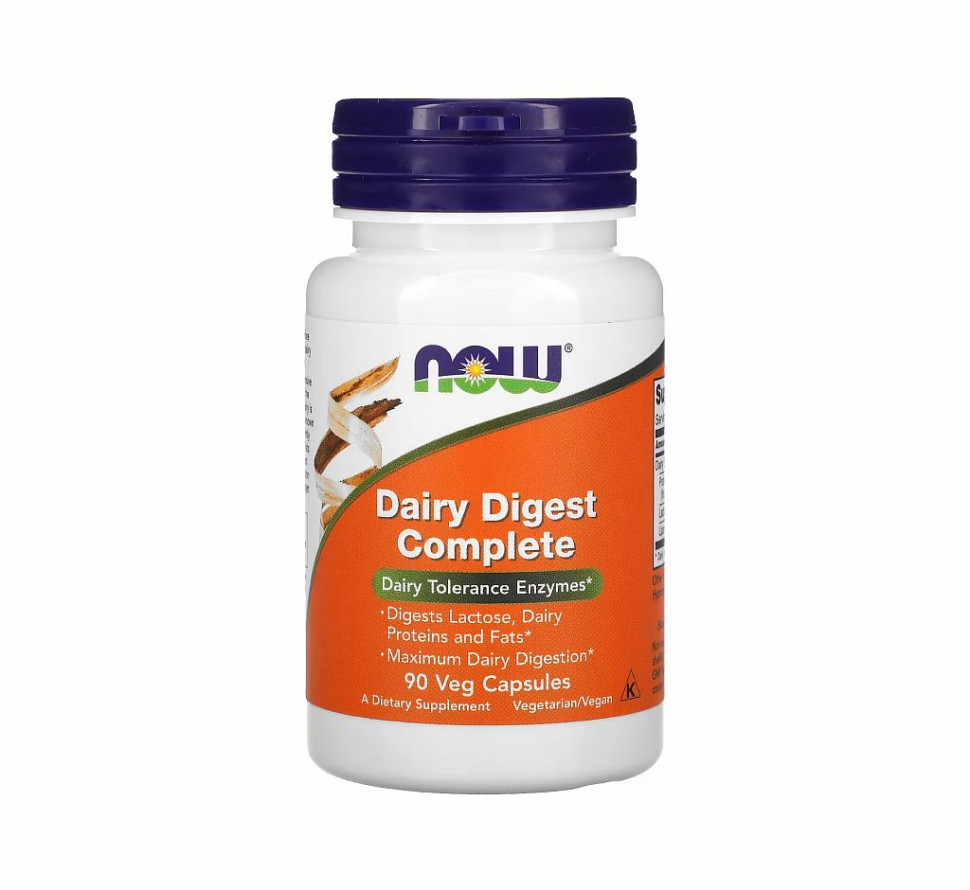 #NOW Dairy digest Complete 90Veg Capsules фото 1 — 65fit