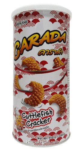 Carada cracker cuttlefish flavoured 110g. Хрустящие крекеры с карактицей и морской капусты нори фото 1 — 65fit