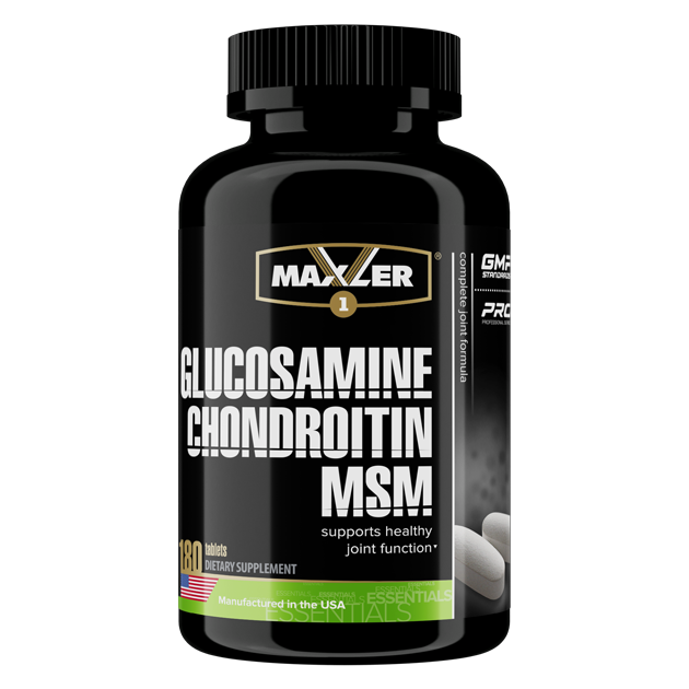 Glucosamine-Chondroitin-MSM 180 tabs, Maxler фото 1 — 65fit