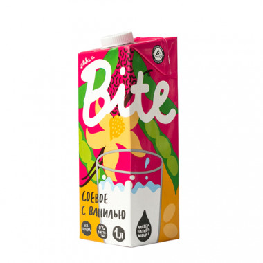 BITE MILK Напиток Соевый с ванилью пастеризованный 1л — 65fit