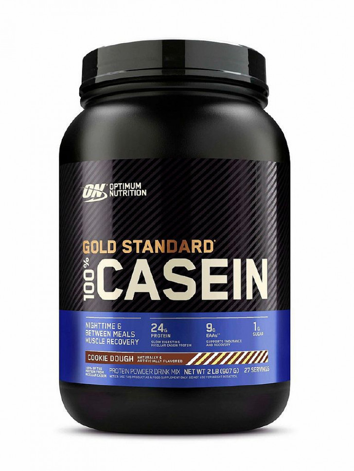ON GOLD STANDARD 100% CASEIN Протеин Cookie dough 2 lb (909г) фото 1 — 65fit