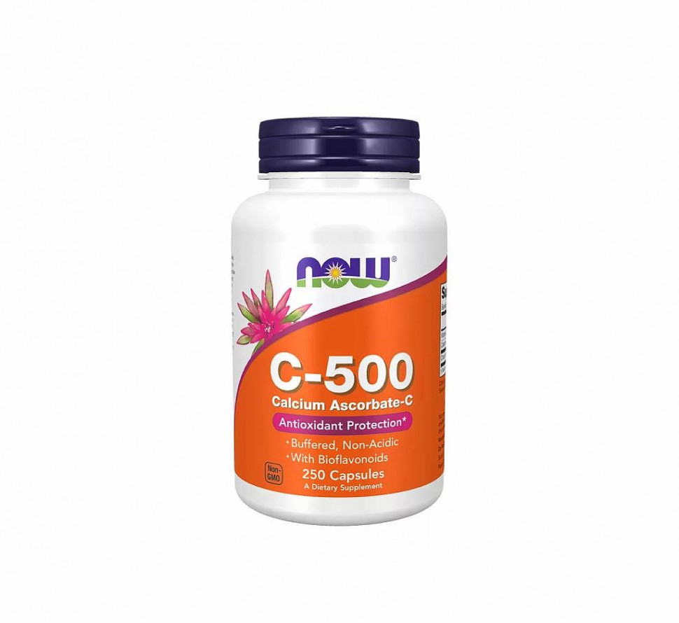 #NOW Vitamin C-500 Calcium Ascorbate 250 Caps фото 1 — 65fit