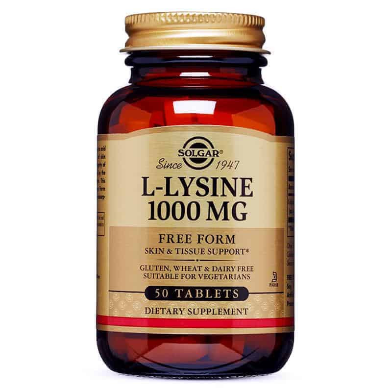 SOLGAR L-Lysine 1000 mg 50 tablets фото 1 — 65fit