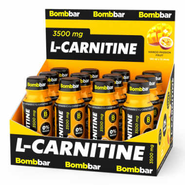 BOMBBAR Напиток б/а L-CARNITINE 3500 манго-маракуя 100мл — 65fit