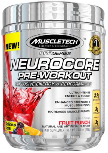 Nuerocore Pre-Workout пунш 257гр, MuscleTech — 65fit