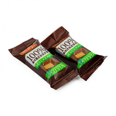 ПОБЕДА Конфеты вафельные Чаржед в горьком шоколаде без добавления сахара 150г — 65fit