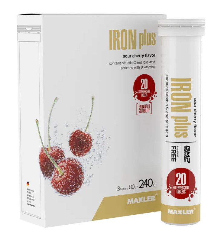 #Maxler Iron Plus 20eff tabl (Sour Cherry) фото 1 — 65fit