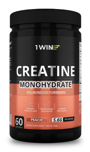 1WIN Креатин моногидрат, Персик, Банка 200 гр. 30 порций,спп — 65fit