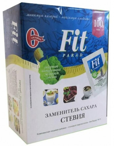 Сахарозаменитель №14 смесь Стевия 1:10 саше 0,5гр/60шт Фит-парад &mdash; 65fit