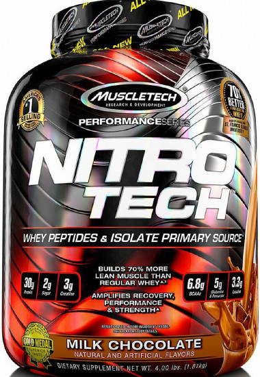 Nitro-Tech Performance Series шоколад 1800гр, MuscleTech — 65fit