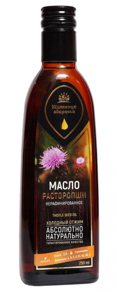 ЖИТНИЦА ЗДОРОВЬЯ Масло из семян расторопши 0,25л — 65fit
