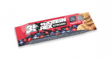 Протеиновый батончик Ягодный пай 100гр, Protein Rex — 65fit