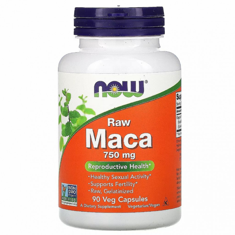 #NOW MACA  750mg 90caps фото 1 — 65fit