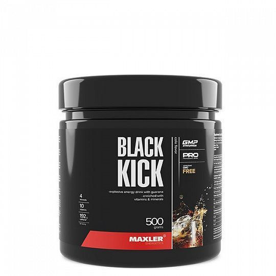 MAXLER Энергетик Black Kick Кола банка 500г фото 1 — 65fit