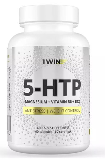 1WIN 5HTP с магнием и витаминами группы В в капсулах, 60 капсул., бад фото 1 — 65fit