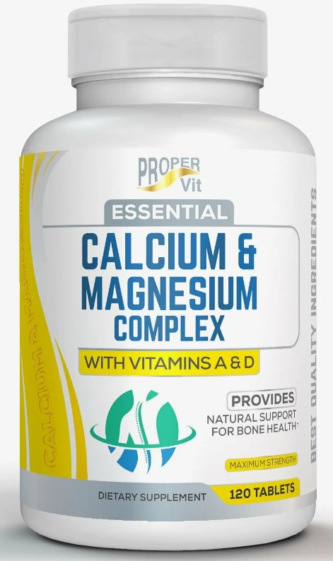 #PROPER VIT Essential Calcium+Magnesium Complex  Vitamins A&D 120ct фото 1 — 65fit