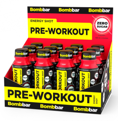 BOMBBAR Напиток PRE-WORKOUT Вишня 100мл/12 — 65fit