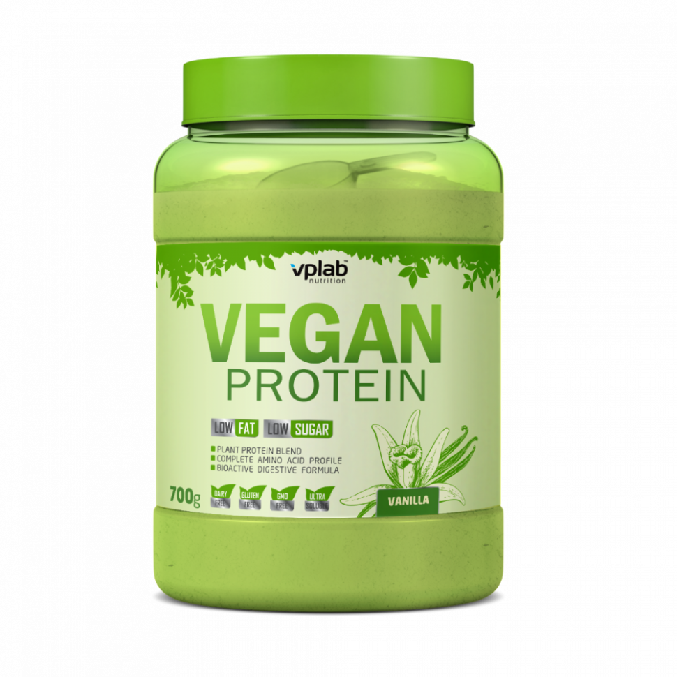 VPLAB VEGAN PROTEIN "Ваниль" банка 700г фото 1 — 65fit
