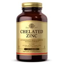 #SOLGAR Chelated Zinc 100tabs фото 1 — 65fit