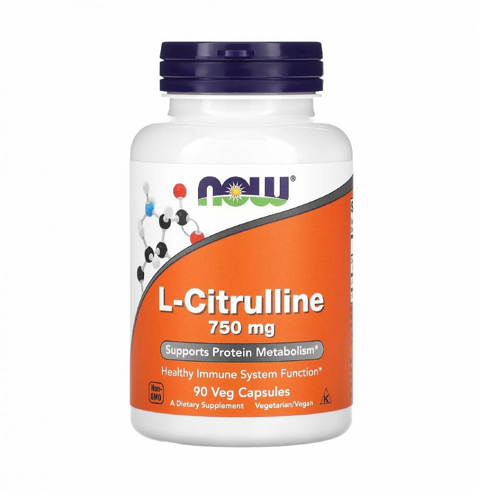 #NOW L-Citrulline, Extra Strength 750 mg 90 Tablets фото 1 — 65fit