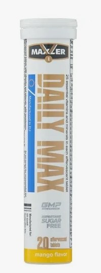 #MAXLER. Daily Max 20 tabs. шипучки Манго — 65fit