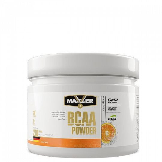 #MAXLER Аминокислоты BCAA 2:1:1 Powder без сахара 210гр Green apple фото 1 — 65fit