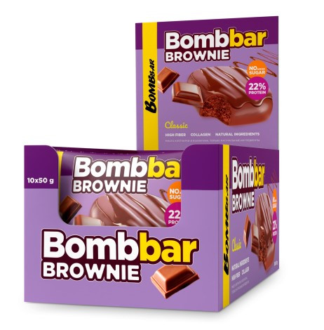 BOMBBAR Печенье глазированное "Брауни классический" 50г фото 1 — 65fit