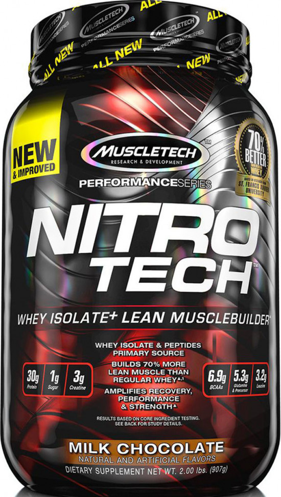 Nitro-Tech Performance Series шоколад 907гр, MuscleTech фото 1 — 65fit