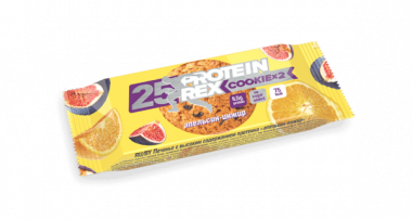 Протеиновое печенье апельсин-инжир 50гр, Protein Rex — 65fit