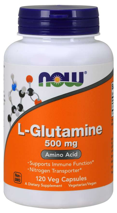 NOW L-Glutamine 500 mg 120 Veg Capsules фото 1 — 65fit