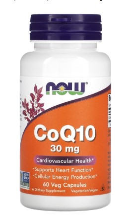 #NOW CoQ10 30 mg 60  Capsules — 65fit