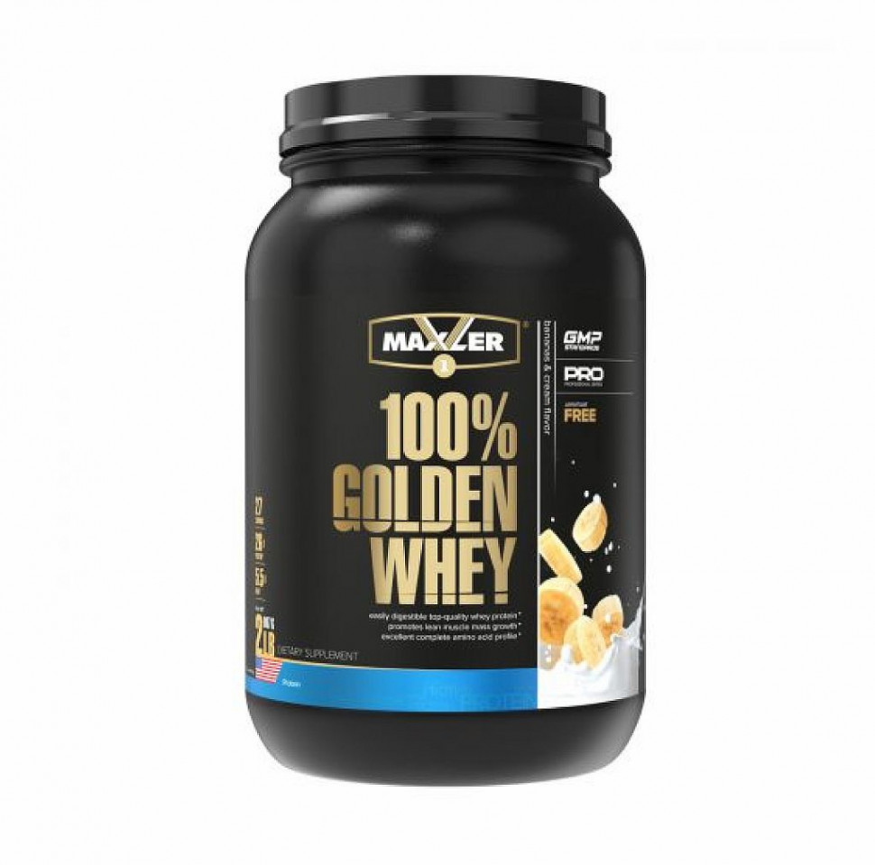 #Maxler Golden Whey 2lb Bananas Cream фото 1 — 65fit