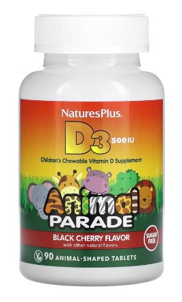 #Nature's Plus AP VIT D3 500 IU CHEWABLE 90 фото 1 — 65fit