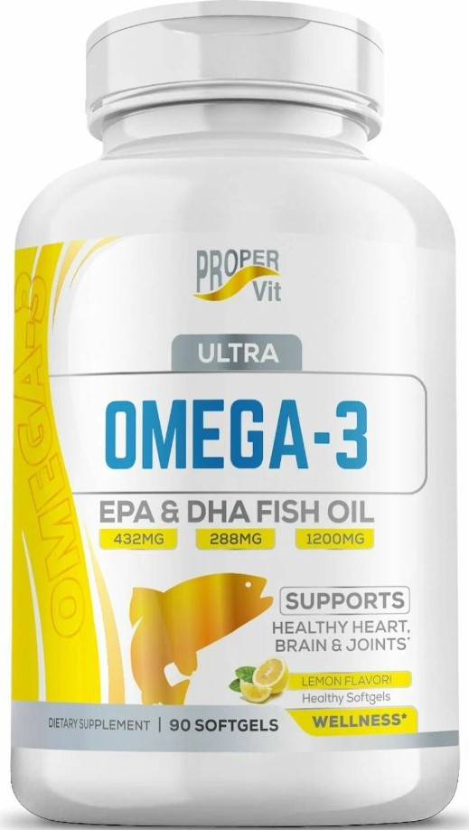 #PROPER VIT Ultra Omega-3 Lemon 90 softgels фото 1 — 65fit